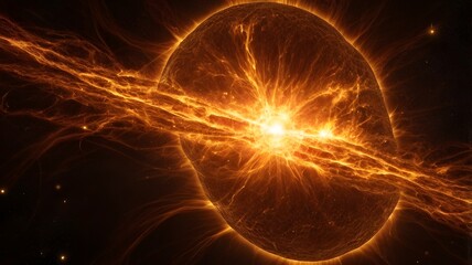 Solar Flare Energy: Bright Cosmic Explosion in the Infinite Galaxy
