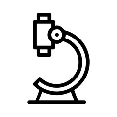 microscope line icon