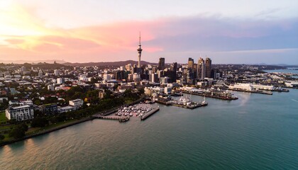 Fototapeta premium City skyline at sunset (2)