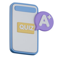Quiz Results Popup 3D Icon Colorful Style
