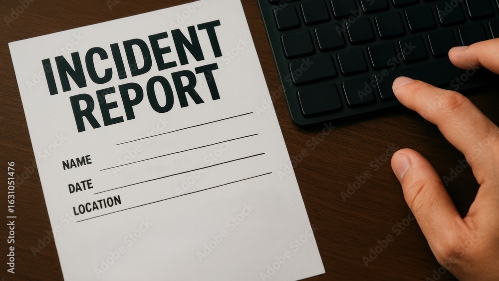 Poster incident report form is essential for documenting events and threats while hunting in cloud networks