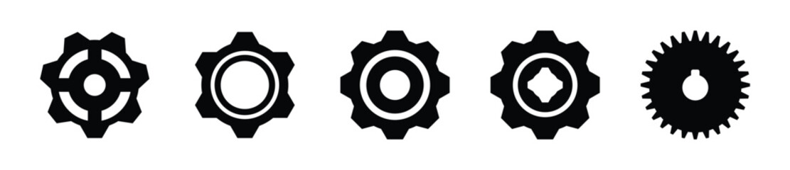 Settings icon set - Vector