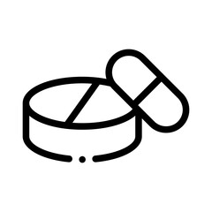 pills line icon