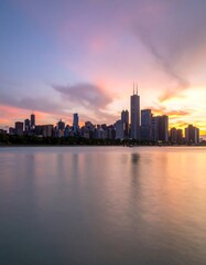 City skyline at sunset (7)