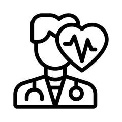 doctor line icon