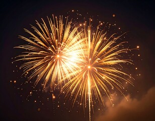 Obraz premium Fireworks display in the night sky