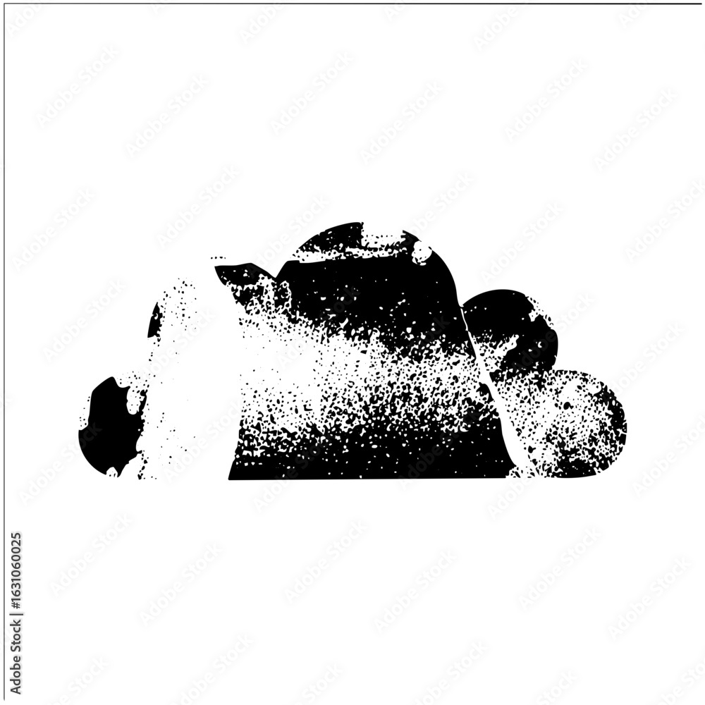 Poster vector abstract black shapes create a dynamic cloud .