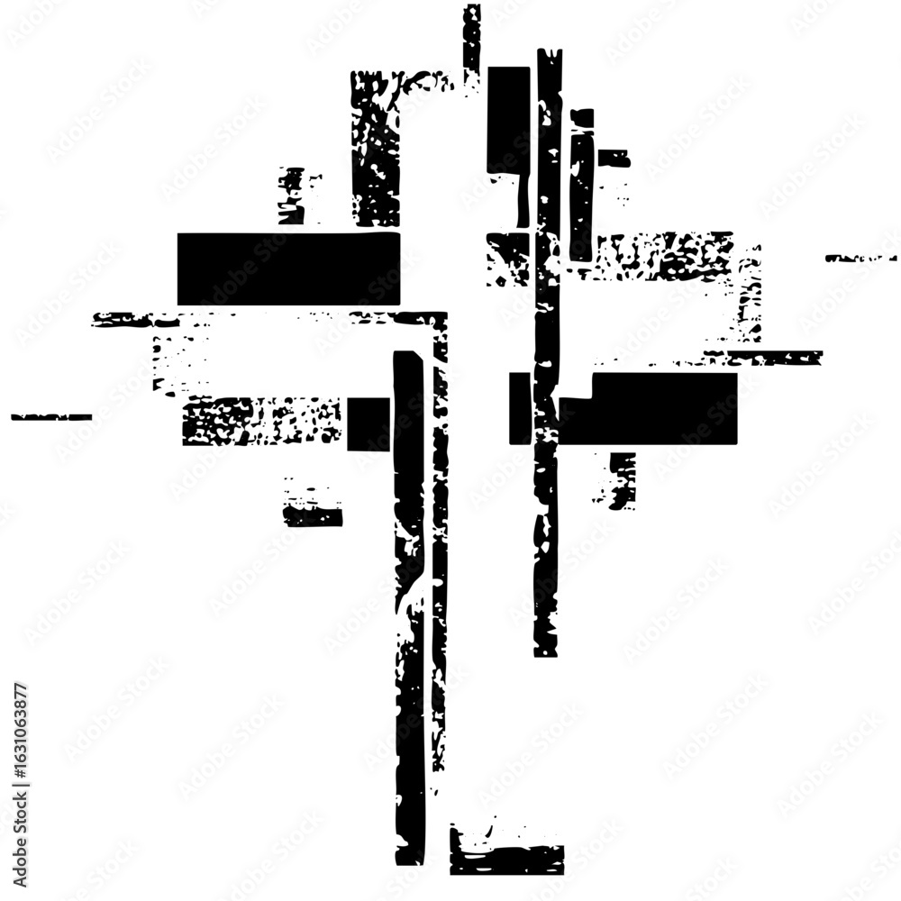 Poster vector abstract geometric shapes create a dynamic fragmented composition.