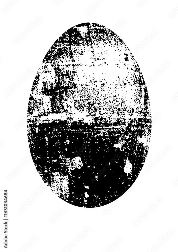 Poster vector abstract oval shape with textured halftone .