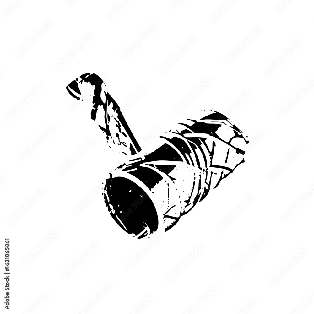 Poster vector abstract vector of a stylized grenade.