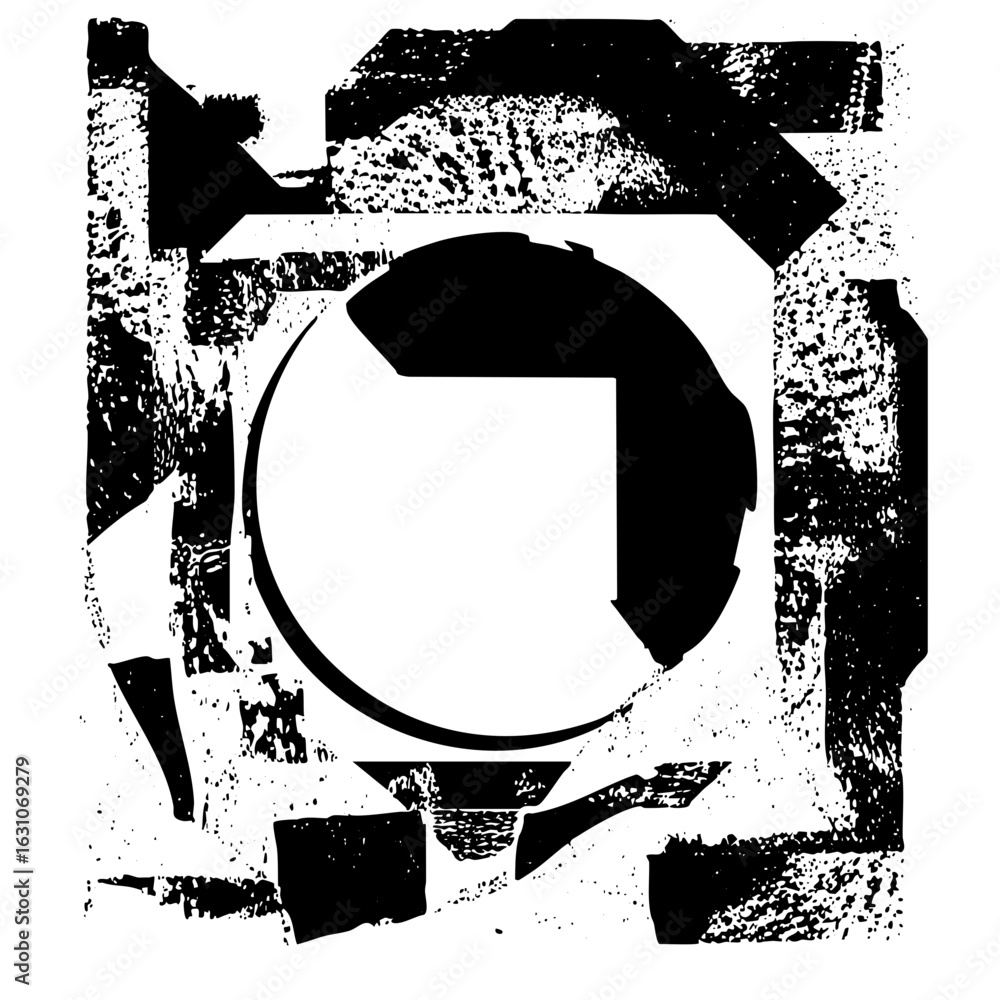 Poster vector abstract camera with circular element