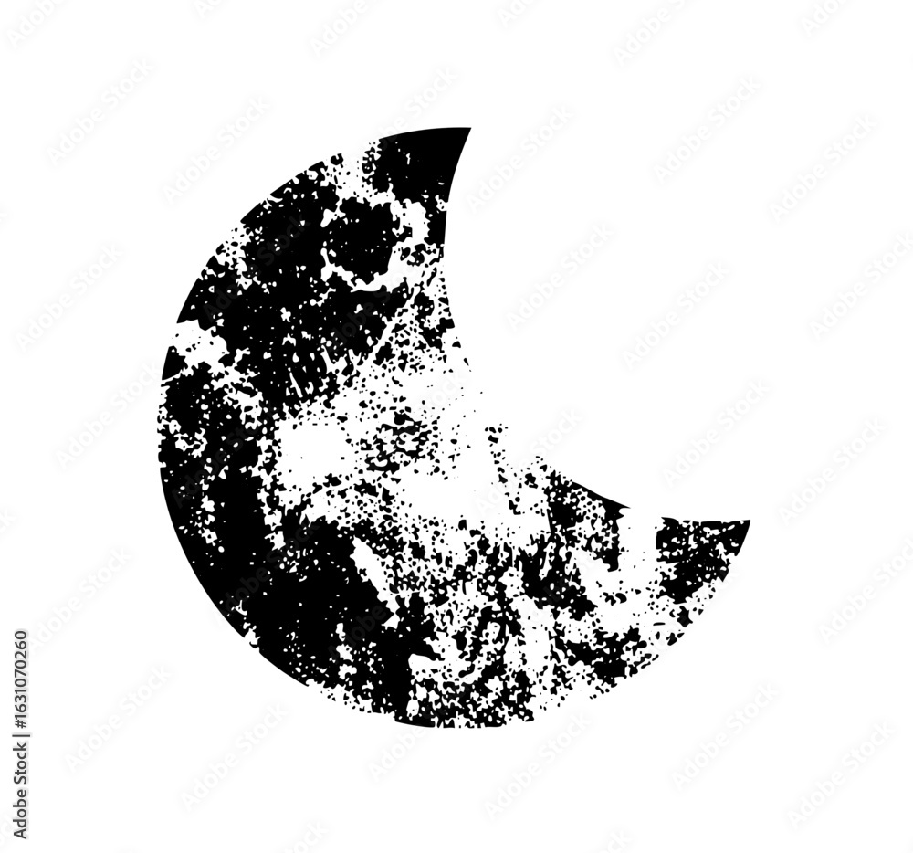 Aufkleber vector abstract shape with distressed texture