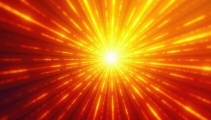 Obraz premium Abstract vibrant orange yellow burst, radiating energy , summer, radial