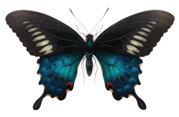 Detailed illustration of a vibrant butterfly