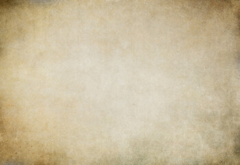 Aged beige grunge paper texture with copy space for design.