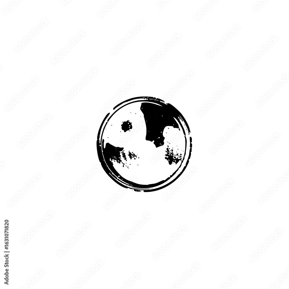 Poster vector abstract circular with dark and light shapes.
