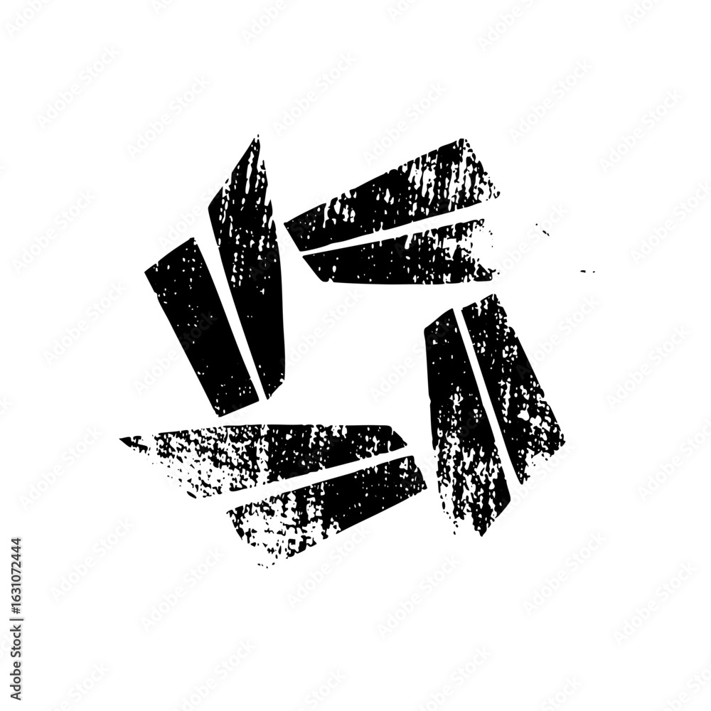 Poster vector dynamic versus with distressed texture