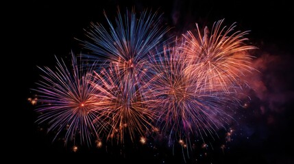 Fototapeta premium Spectacular Fireworks Display at Night