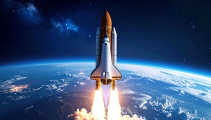 Rocket launch into space (1)