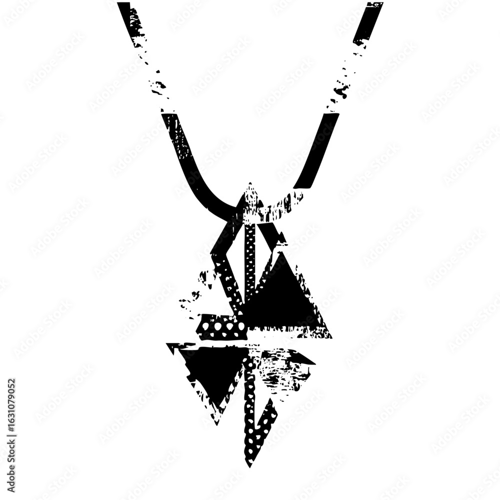 Aufkleber vector abstract geometric featuring intersecting triangles and lines.