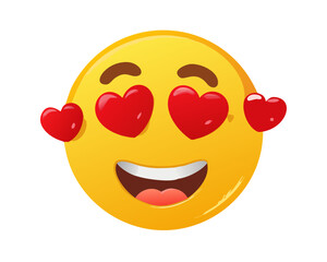 Fototapeta premium A cheerful 3D yellow emoji delightfully playing an acoustic guitar isolated on transparency PNG background, depicting joy and musical passion, perfect for promoting music events, social media posts 