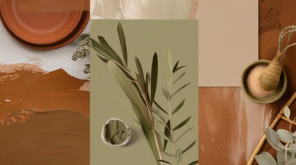 Botanicals and earth tones