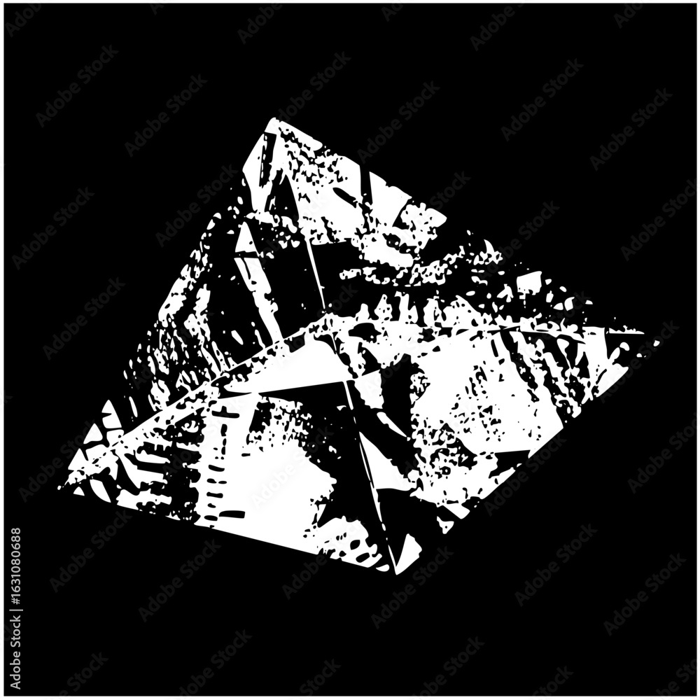 Poster vector abstract fractured geometric shapes create a dynamic composition.