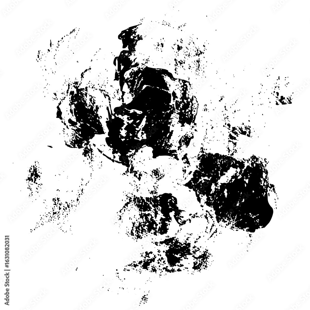 Poster vector abstract black shapes create a dynamic expressive composition.