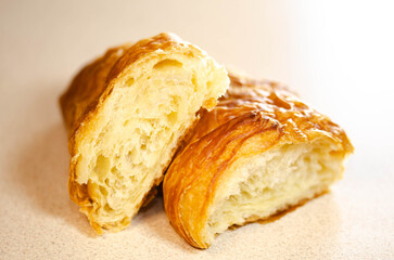 Flaky Golden Croissant for Breakfast