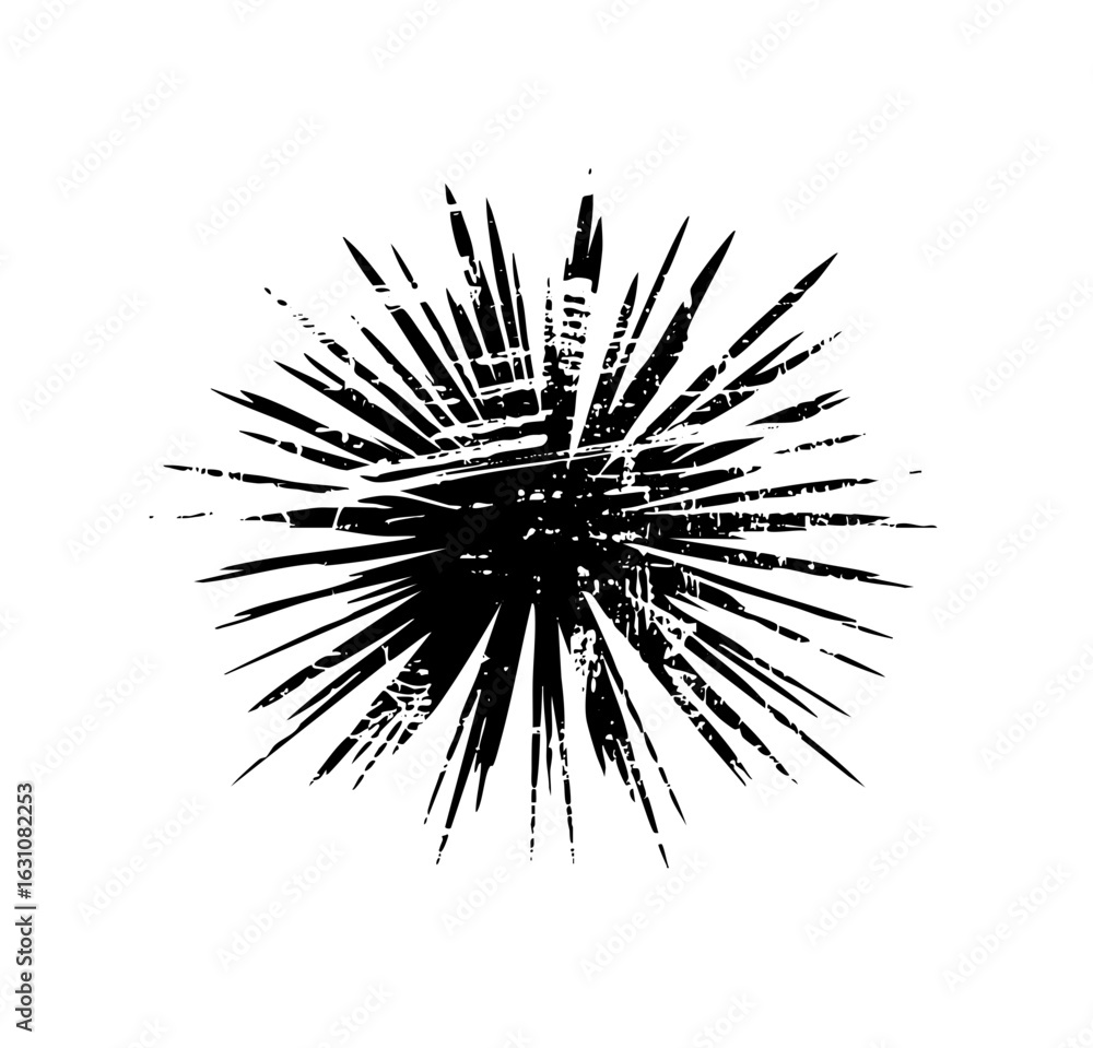 Aufkleber vector dynamic burst of jagged lines creates an explosion .