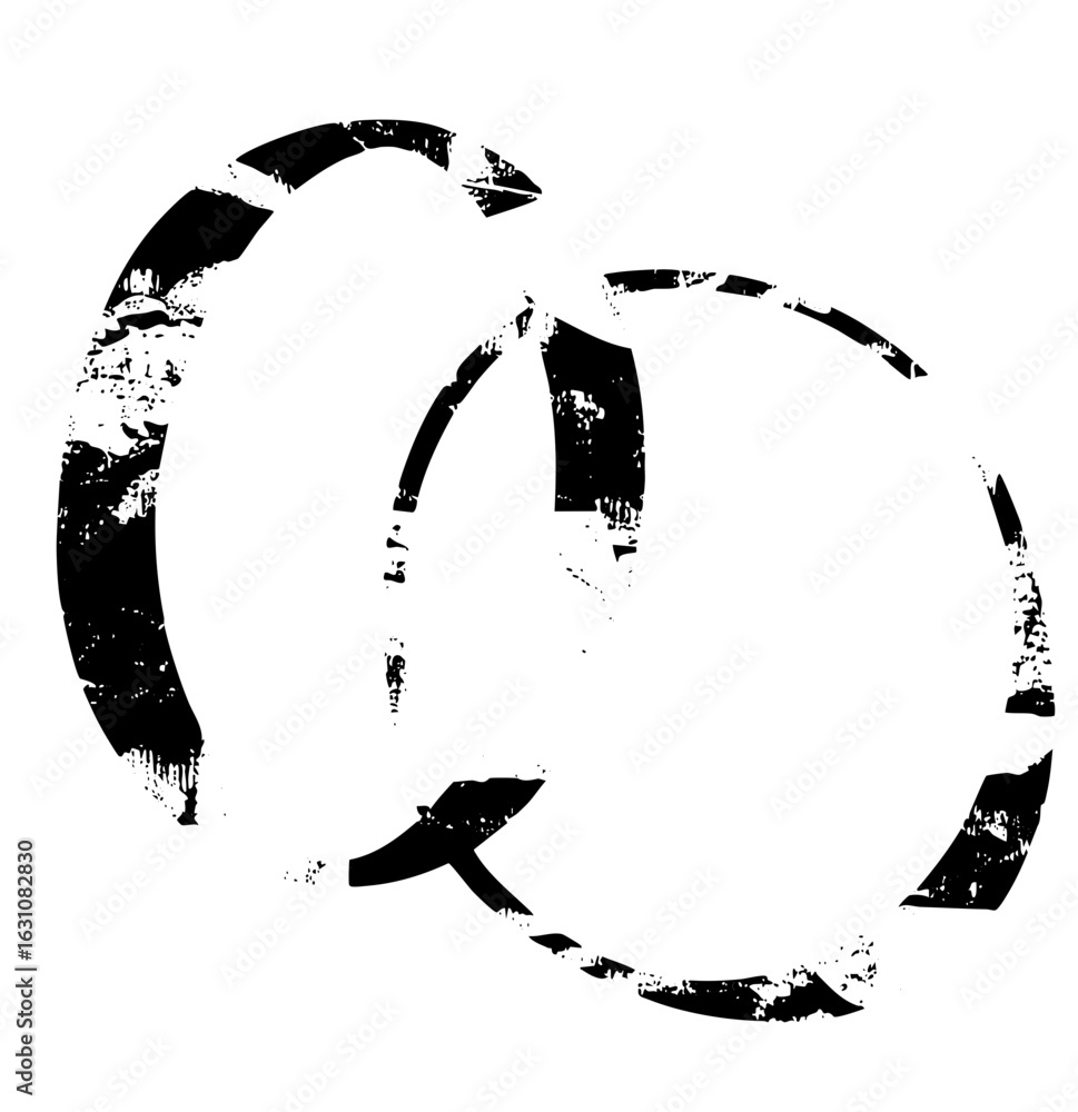 Poster vector abstract circular with dynamic arrow element.