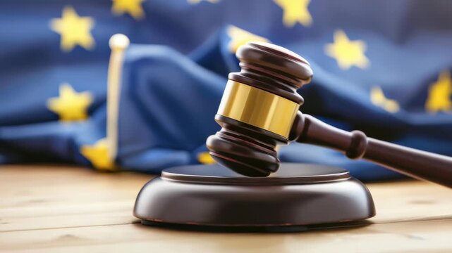 Gavel Resting on Stand in Front of Flag: This image evokes themes of justice, law, and legal proceedings. The gavel and flag create a sense of authority and decision-making.