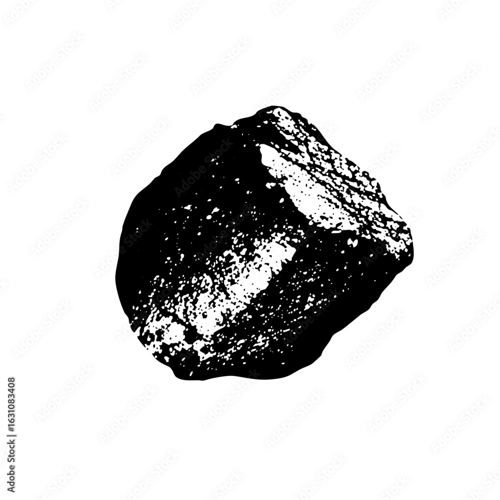 Poster vector abstract stone with textured surface.