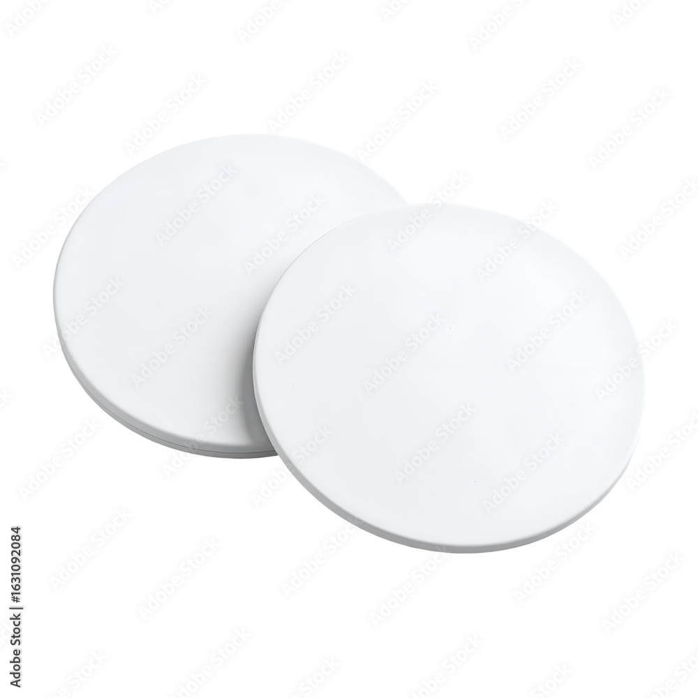Aufkleber a silicone coaster mockup minimalist clean design blank round objects with ample copy space simple g