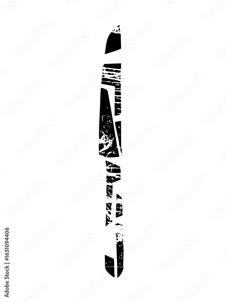 Poster vector abstract fragmented letter s vector .
