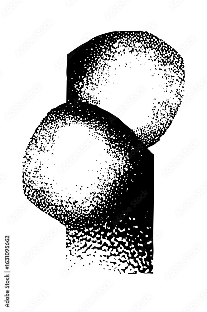 Poster vector abstract interlocking shapes create a dynamic composition.