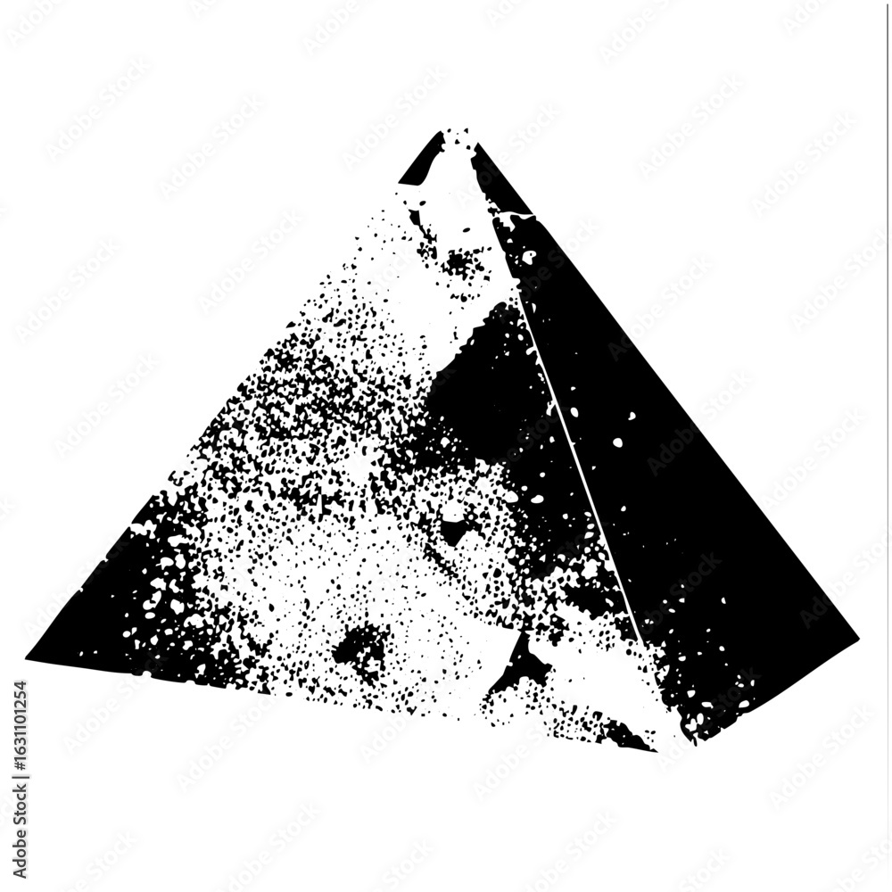 Aufkleber vector abstract fragmented triangle .
