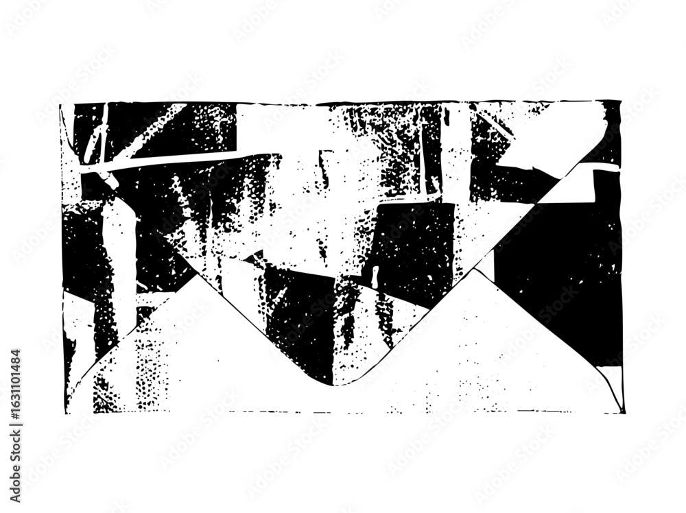 Poster vector abstract geometric shapes create a dynamic fragmented composition.
