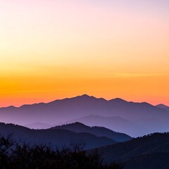 Mountain range at sunrise (1)