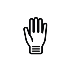 Fototapeta premium Upward Hand Gesture Outline on Transparent Background, Open Palm, Fingers Showing