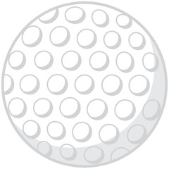 golf ball sport equipment flat icon