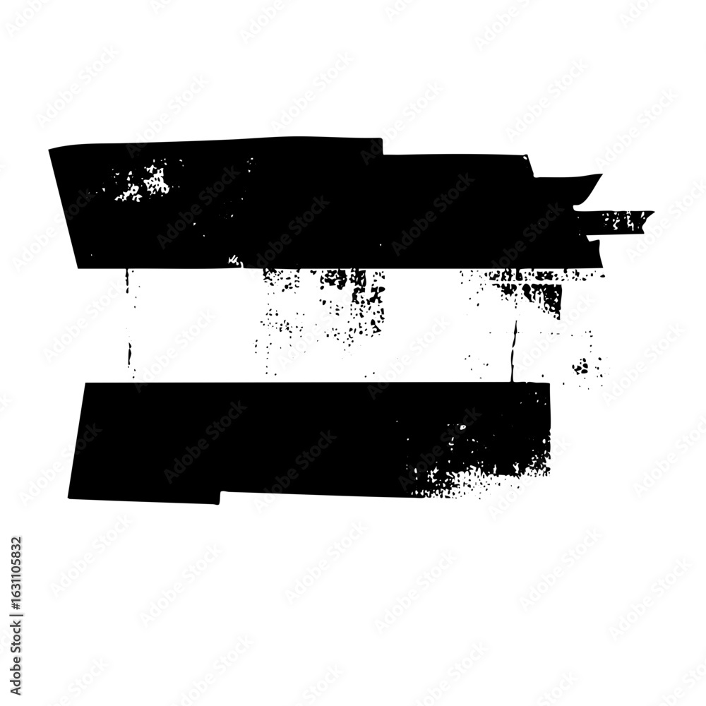 Aufkleber vector abstract black brushstroke ribbons create a dynamic element.