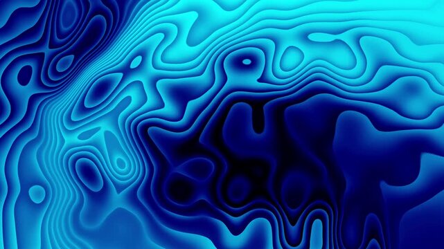 Cyan color Wave gradient line moving abstract background. Wavy style abstract liquid background.