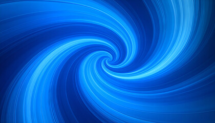 Blue Swirling Abstract Vortex.