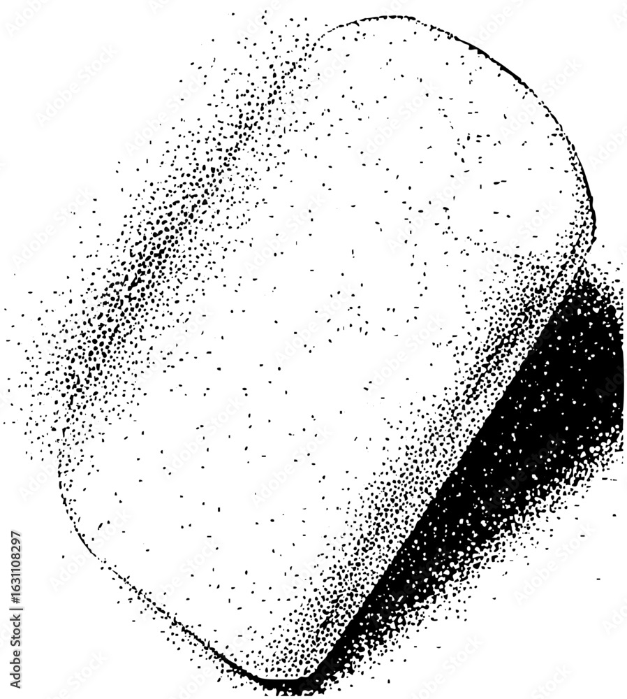 Aufkleber vector abstract circular with scattered dots and a dark gradient.