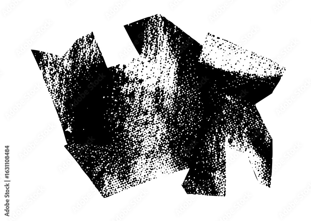 Aufkleber vector abstract fragmented shapes create a dynamic textured composition.