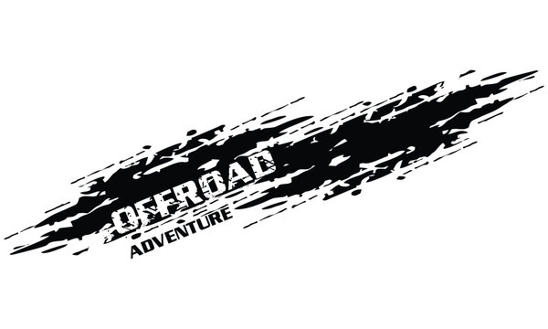 Car stickers stripes. mud splash abstract. Wrap Design For Car vector template