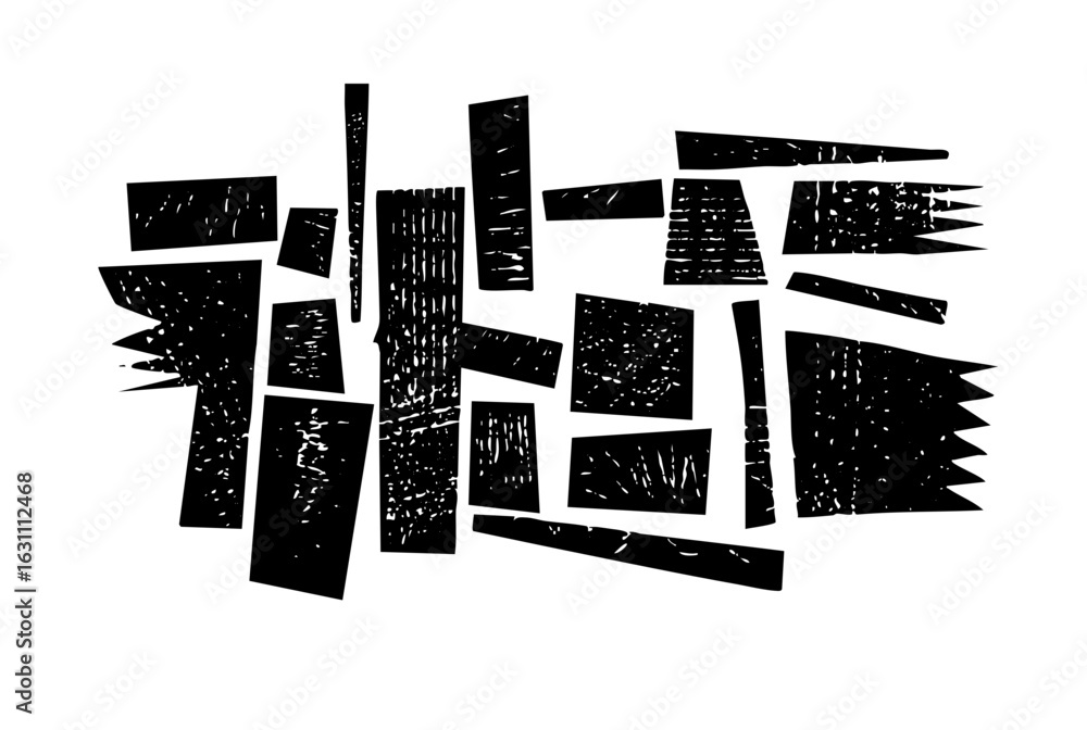 Poster vector abstract black geometric shapes create a dynamic composition.