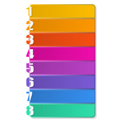 Obraz premium Square infographic template with 8 steps