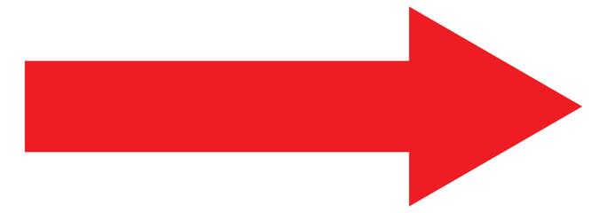 Long arrow icon. Long arrow vector icon. Black horizontal long arrow. Straight long arrow vector icon isolated on white background